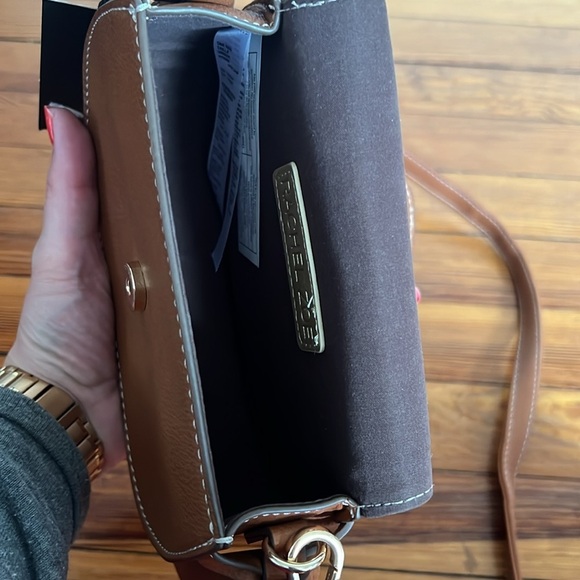 Rachel Zoe Edessi Brown Saddle Crossbody Bag with Equestrian Design - Picture 9 of 13